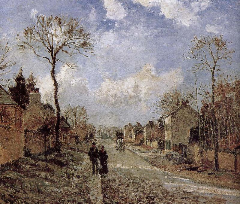 Camille Pissarro Road Vehe s peaceful road